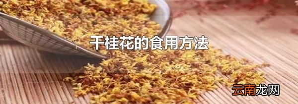 干桂花的食用方法
