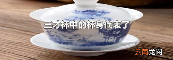 三才杯中的杯身代表了