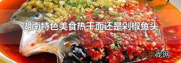 湖南特色美食热干面还是剁椒鱼头