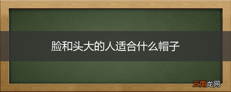 脸和头大的人适合什么帽子
