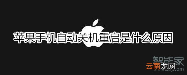 苹果手机自动关机重启是什么原因