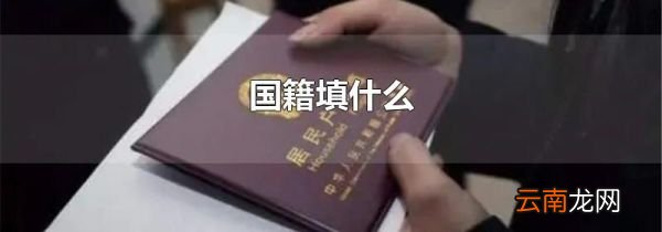 国籍填什么
