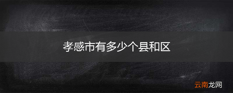 孝感市有多少个县和区