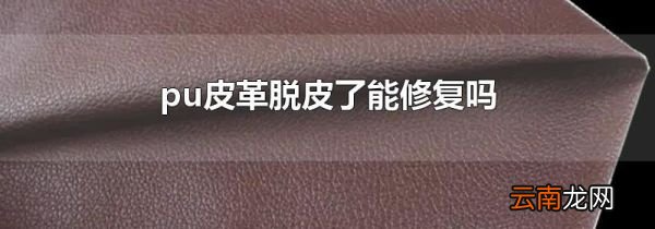 pu皮革脱皮了能修复吗
