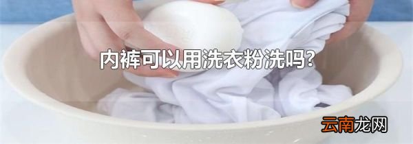 内裤可以用洗衣粉洗吗?