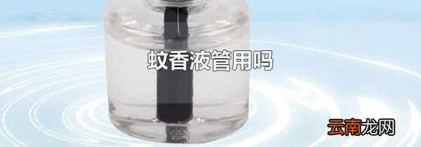 蚊香液管用吗
