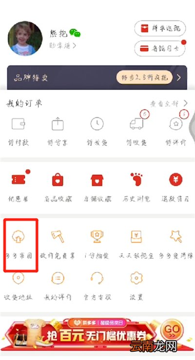 拼多多中查看农场入口的操作教程