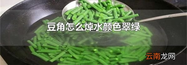 豆角怎么焯水颜色翠绿