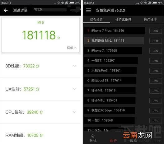 小米6和荣耀V10手机性能哪个好？小米6和荣耀V10安兔兔跑分对比
