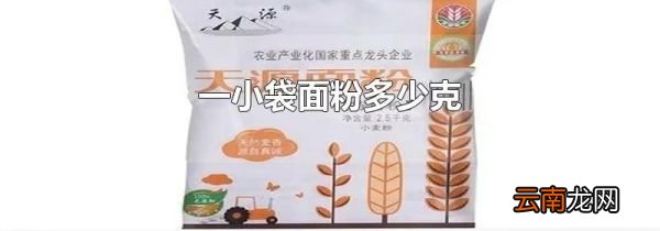 一小袋面粉多少克