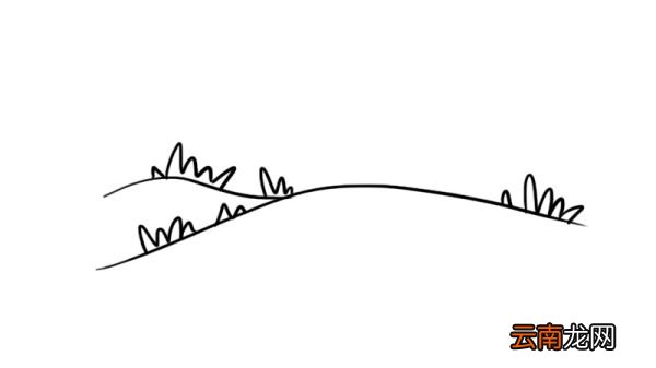 草地简笔画