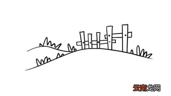 草地简笔画
