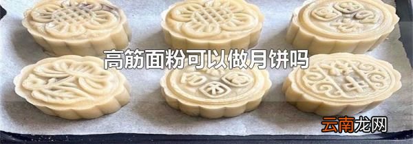 高筋面粉可以做月饼吗