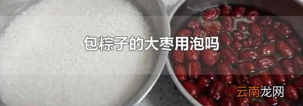 包粽子的大枣用泡吗
