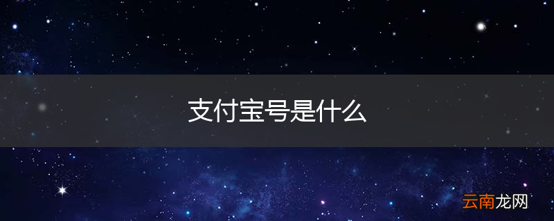 支付宝号是什么