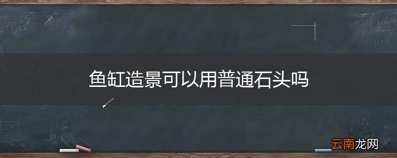 鱼缸造景可以用普通石头吗