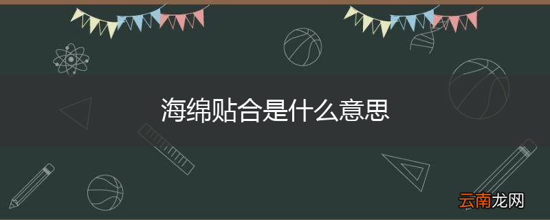 海绵贴合是什么意思