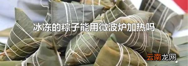 冰冻的粽子能用微波炉加热吗