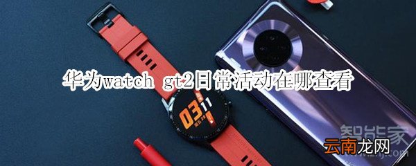 华为watch gt2日常活动在哪查看