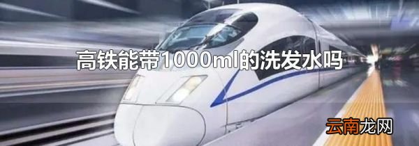 高铁能带1000ml的洗发水吗