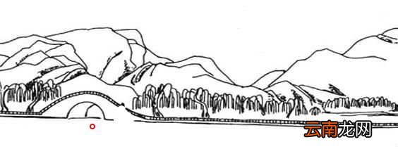 日月潭简笔画怎么画