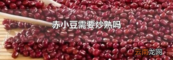 赤小豆需要炒熟吗