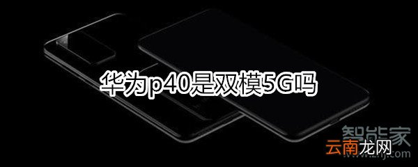 华为p40是双模5G吗
