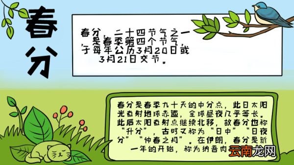小学生春分手抄报小学生春分手抄报教程
