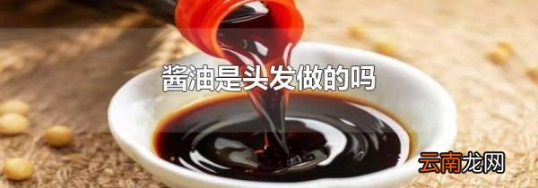 酱油是头发做的吗