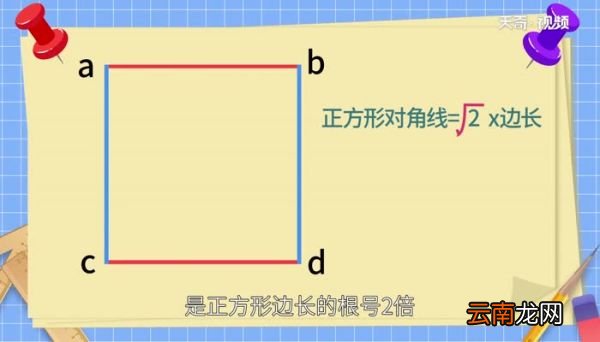 正方形的对角线与边长的关系 正方形的对角线与边长有什么