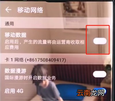 华为手机中打开流量的简单操作步骤