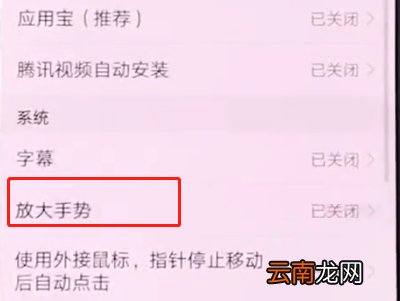 华为手机中打开放大手势的详细步骤