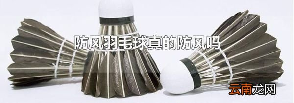 防风羽毛球真的防风吗