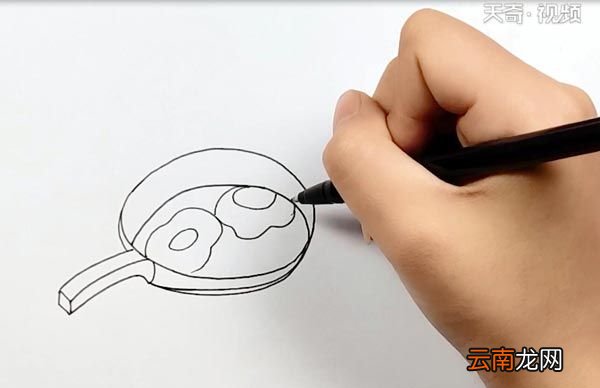 平底锅简笔画