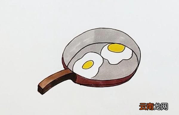 平底锅简笔画
