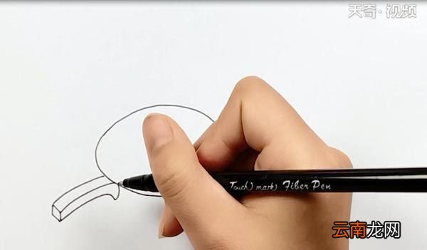 平底锅简笔画