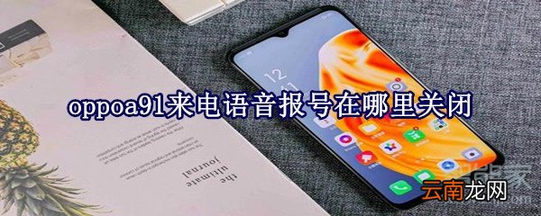 oppoa91来电语音报号在哪里关闭