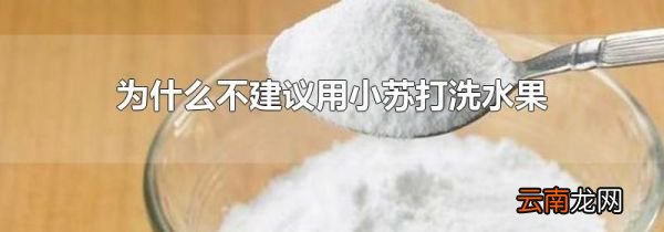 为什么不建议用小苏打洗水果