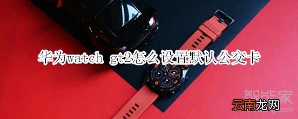 华为watch gt2怎么设置默认公交卡
