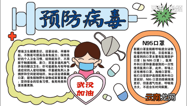 预防疫情手抄报 预防疫情画报
