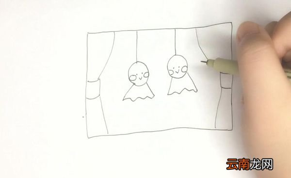 晴天娃娃简笔画