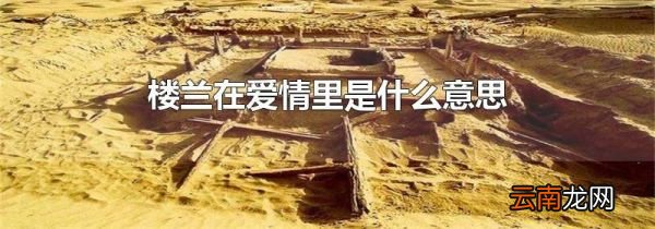 楼兰在爱情里是什么意思