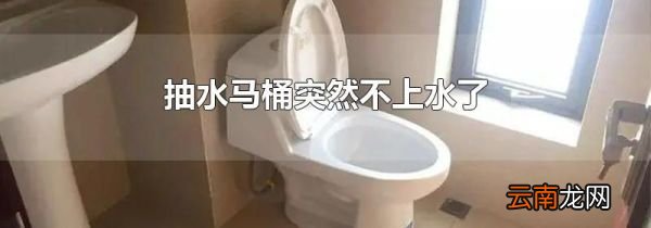 抽水马桶突然不上水了