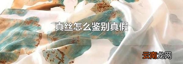 真丝怎么鉴别真假