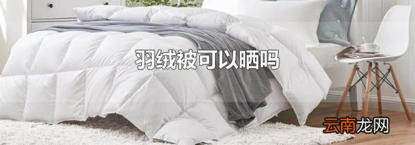 羽绒被可以晒吗