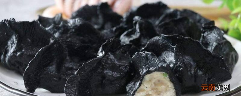黑色的饺子皮用什么做的
