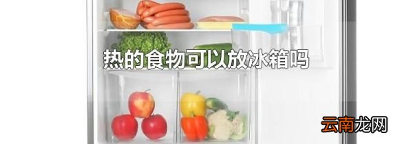 热的食物可以放冰箱吗