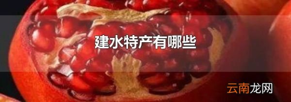 建水特产有哪些