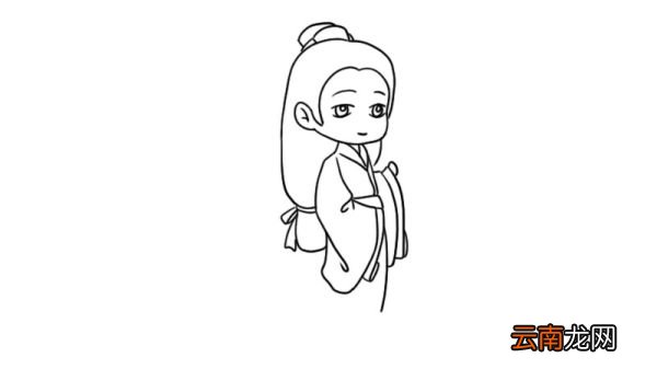 汉服简笔画女 汉服女怎么画