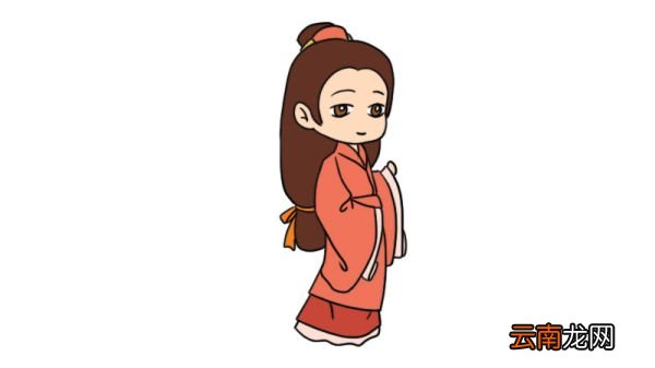 汉服简笔画女 汉服女怎么画